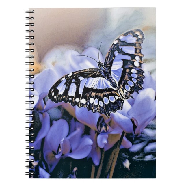 Caderno Espiral Borboleta Azul (Frente)