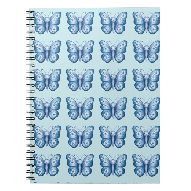 Caderno Espiral Borboleta Azul (Frente)