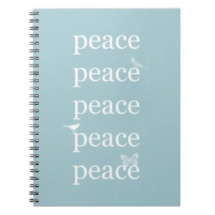 Caderno Espiral Borboleta Azul Branco, inspiradora de Pássaros da