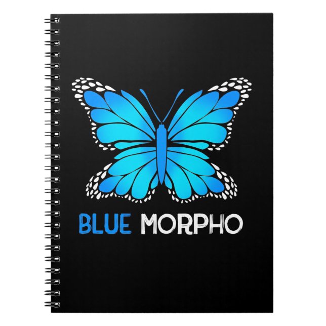 Caderno Espiral Borboleta Azul Morpho (Frente)