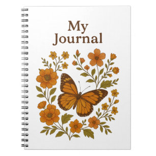 Caderno Espiral 🦋 Borboleta Brilhante 🌸 Planejador