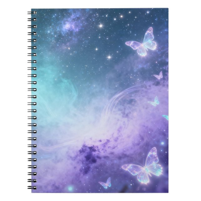 Caderno Espiral Borboleta Celestial (Frente)