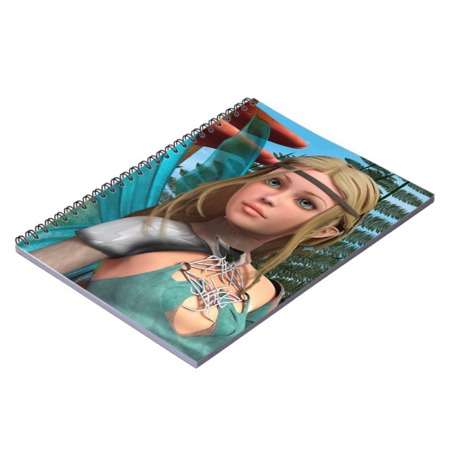 Caderno Espiral Borboleta de fada (Left Side)