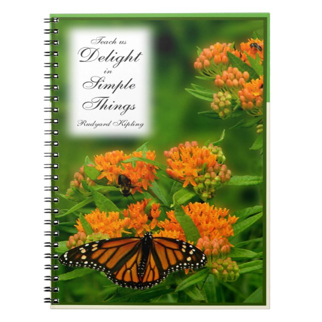 Caderno Espiral Borboleta Deliciosa (Frente)