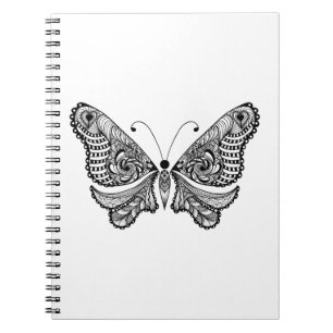 Caderno Espiral Borboleta do estilo