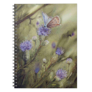 Caderno Espiral Borboleta e Cardos