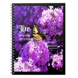 Caderno Espiral Borboleta e Phlox, Eclesias 3:11