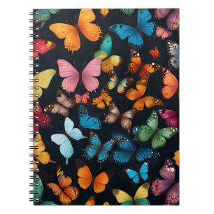 Caderno Espiral Borboleta Elegante