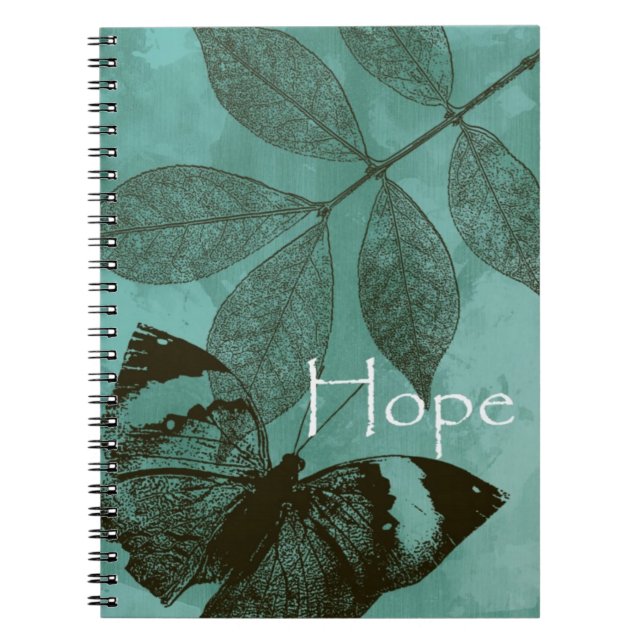 Caderno Espiral Borboleta Esperança (Frente)