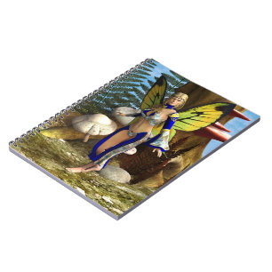 Caderno Espiral Borboleta Fada