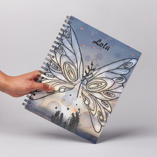 Caderno Espiral Borboleta Galáctica (Criador carregado)