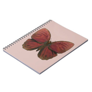 Caderno Espiral Borboleta Galo Vermelho