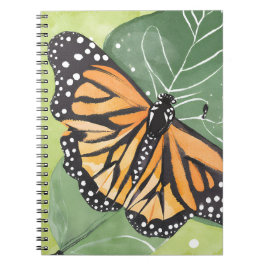 Caderno Espiral Borboleta Monarca | Aquarela Bonita