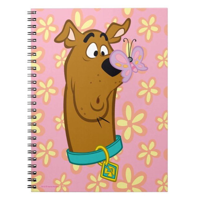 Caderno Espiral Borboleta no Nariz de Scooby-Doo (Frente)