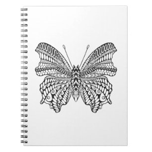 Caderno Espiral Borboleta tropical inspirada