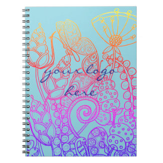 Caderno Espiral Borboleta Turquoise Fantasy