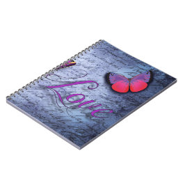 Caderno Espiral Borboletas amam azul