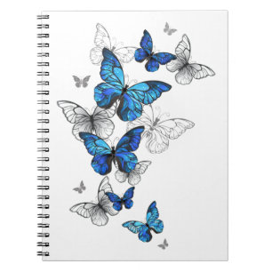 Caderno Espiral Borboletas Azuis Morpho