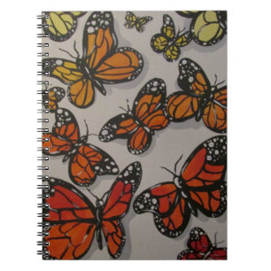 Caderno Espiral Borboletas de Ombré