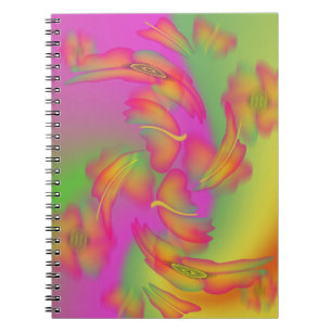 Caderno Espiral Borboletas & flores
