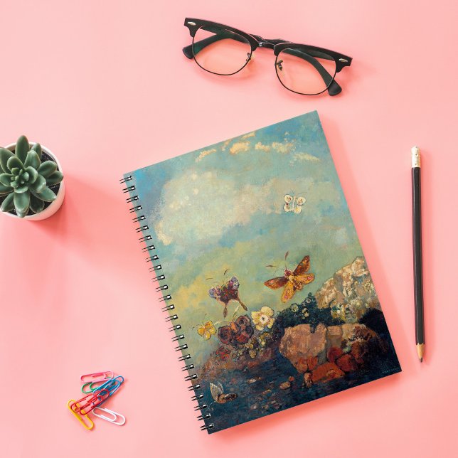 Caderno Espiral Borboletas | Odilon Redon (Criador carregado)