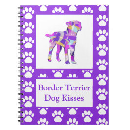 Caderno Espiral Borda Cachorro Cachorro Silhout Cute PPY&B