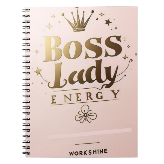 Caderno Espiral Boss Lady Energy Notebook (Frente)