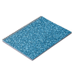 Caderno Espiral Boston Blue Glitter
