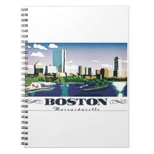 Caderno Espiral Boston, Massachusetts