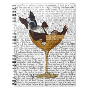 Caderno Espiral Boston Terrier em Copktail Glass 2
