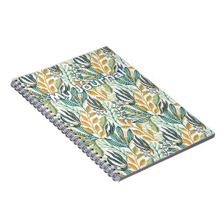 Caderno Espiral Botânica Breeze - Notebook Floral "Meu Diário"