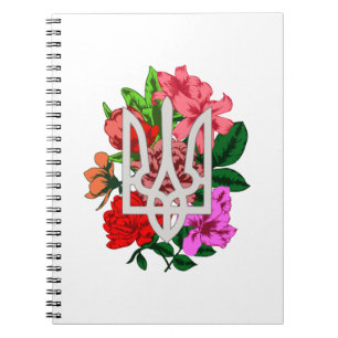 Caderno Espiral Botânica e ucraniana Trident Trizub