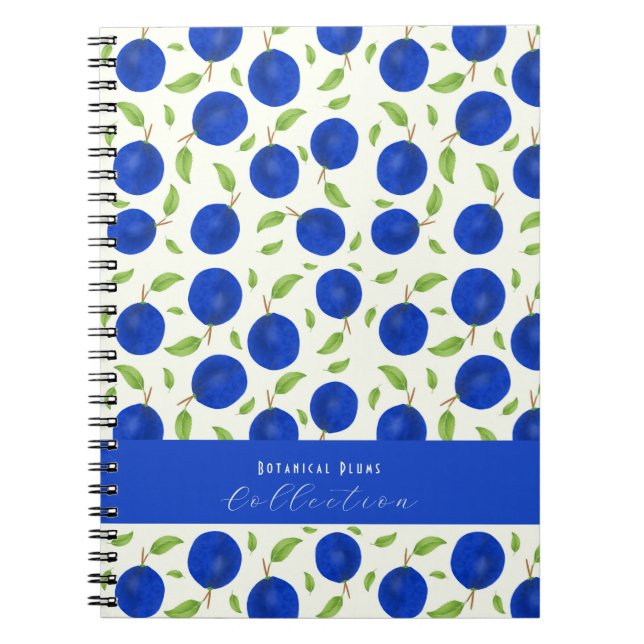 Caderno Espiral Botanical Plums Collection Ivory (Frente)
