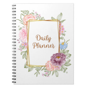 Caderno Espiral Botanical Undated daily planer