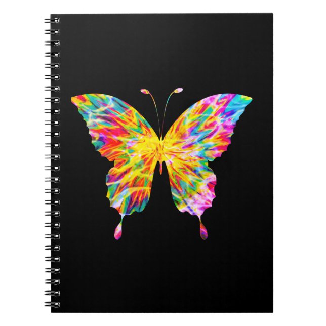 CADERNO ESPIRAL BOTÃO TIE DYE (Frente)