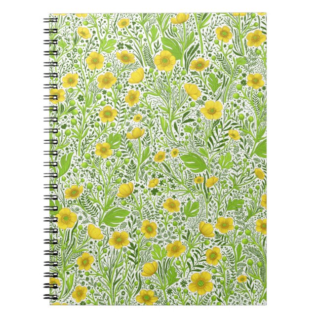 Caderno Espiral Botões em branco (Frente)
