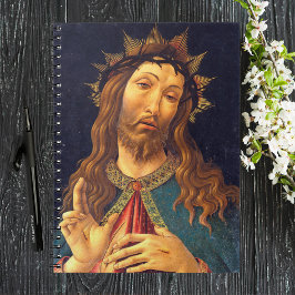 Caderno Espiral Botticelli Jesus Cristo Coroa Coroa Coroa Coroa Co