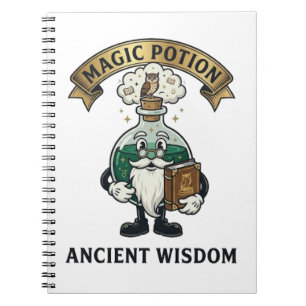 Caderno Espiral Botto Sabedoria Antiga Feiticeiro Magia Poção Coru