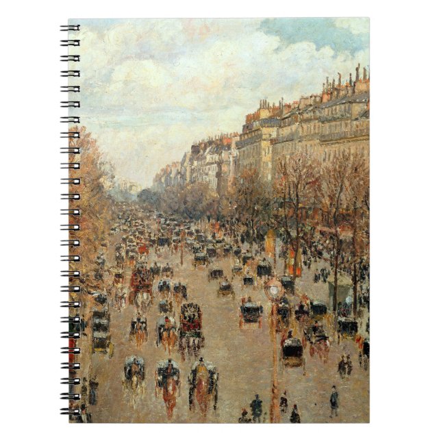 Caderno Espiral Boulevard Montmartre-Eremitage Camille Pissarro (Frente)
