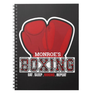 Caderno Espiral Boxer Boxer Boxing Glove Prize Fighter