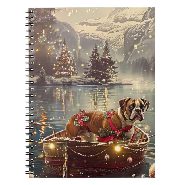 Caderno Espiral Boxer Christmas Fesage Voyage (Frente)
