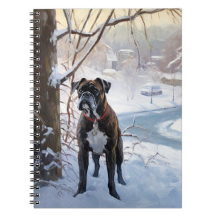 Caderno Espiral Boxer Deixe Nevar Natal