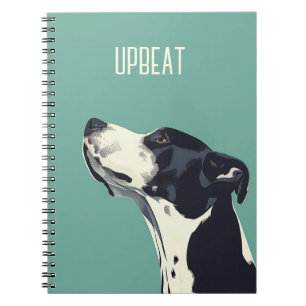 Caderno Espiral Boxer preto e branco