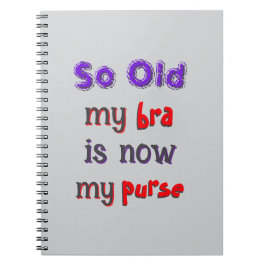 Caderno Espiral Bra torna-se bolsa
