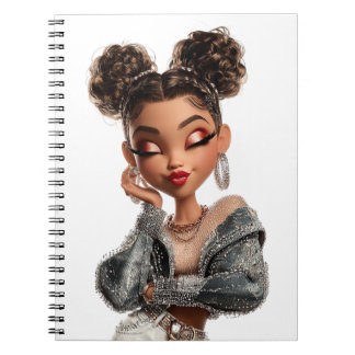 Caderno Espiral Braided Glam Girl Spiral Photo Notebook