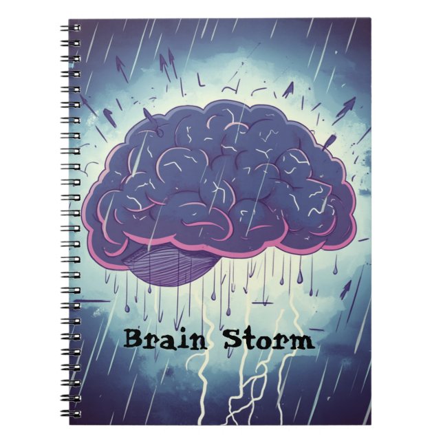 Caderno Espiral Brain Storm Spiral Notebook (Frente)