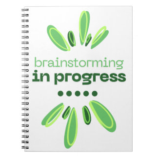 Caderno Espiral Brainstorming in Progress Notebook Writers/Autores