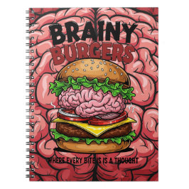 Caderno Espiral Brainy Burgers
