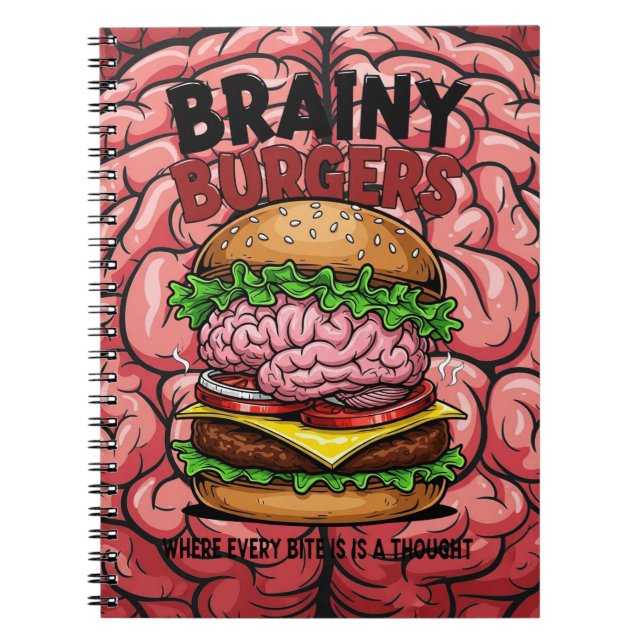 Caderno Espiral Brainy Burgers (Frente)