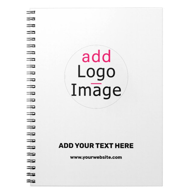 Caderno Espiral Branca de marca personalizada moderna profissional (Frente)